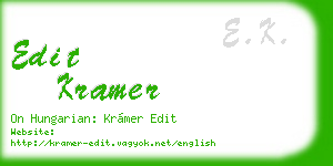 edit kramer business card